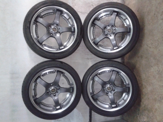 MAX18-4รู114พร้อมยางDUNLOP225/40ปี10สภาพดี