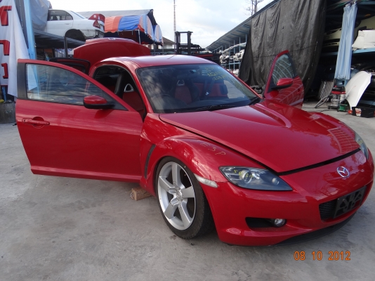 ขาย  BODY MAZDA RX-8 พร้อมพร้อมมีอินวอยร์รับรองการนำเข้าตัวถัง เครื่องยนต์โรตารี่   1300 CC 200HP !!!เกียร์ธรรมดา