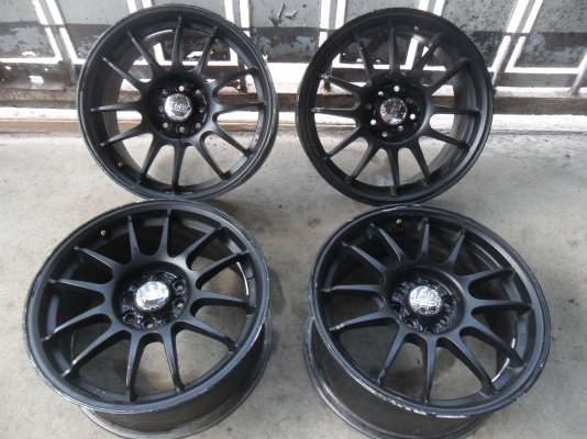 ล้อแม็ก17นิ้ว4รู100/114 "JAPAN"+ยางแก้มเตี้ย