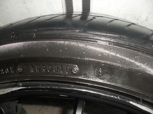 ล้อแม็ก17นิ้ว4รู100/114 "JAPAN"+ยางแก้มเตี้ย