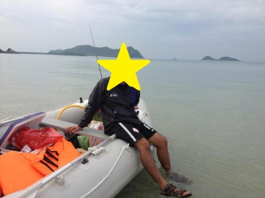 ขายเรือยางกู้ภัย +หลังคา และ เครื่องเรือ Yamabisi 15 Hp 2 จังหวะ