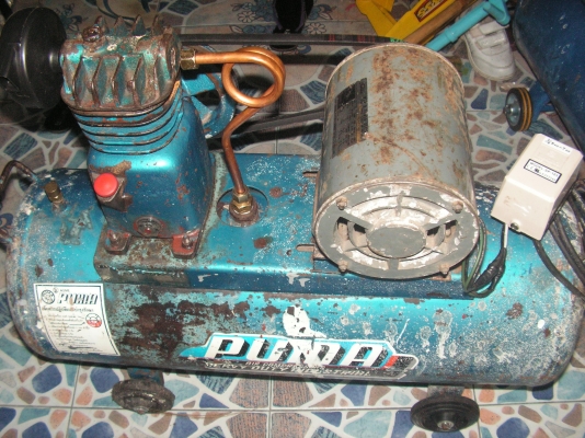 ปั๊มลมPUMAพร้อมมอเตอร์โตชิบา1/4เเรง