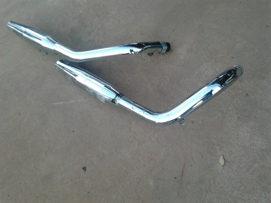 ขายท่อ steed เดิมๆ  ชุปโครเมียม ราคาถูก