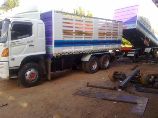 ขาย ฮีโน่ 344 ซีรี่ 500 / ปี 2554 / เบรกแห้ง! / พ่วง 22 ล้อดั๊ม กระบะต่อใหม่( ขวัญใจชาวไร่ )