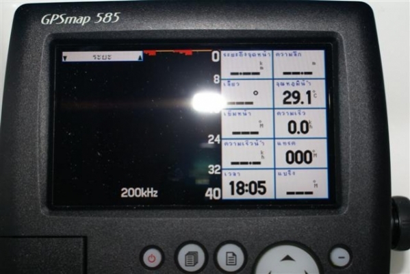 Garmin GpsMรายละเอียด Garmin GPSMAP 585 จีพีเอส/ซาวเดอร์ ภาษาไทย จอ 5 นิ้ว พร้อมหัวรับสัญญาณ  19000 บาท