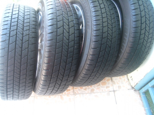 ขายล้อแม็กเดิม toyota vios 15"x5.5" 4รู100 et45+ยาง ปี 11 (081-3747940)