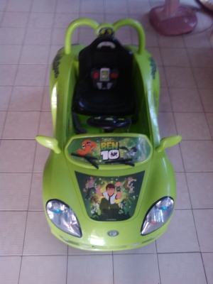 ขาย รถเด็กนั้งเล่น เป็นรถไฟฟ้าใช้แบตร ไช้งานได้ปกติมีรีโมด