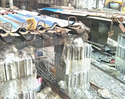 แบบหล่อเสาเข็มหกเหลี่ยมยาว 4.00 เมตร