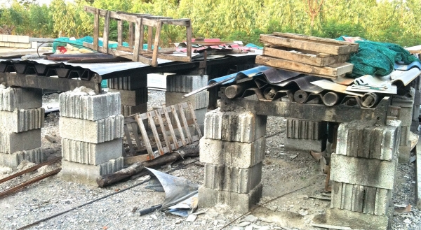 แบบหล่อเสาเข็มหกเหลี่ยมยาว 4.00 เมตร