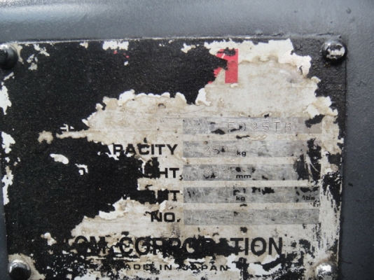 ขายรถฟอร์คลิฟท์ TCM FD25T6 สภาพดี สนใจติดต่อคุณรัตนศักดิ์ โทร.081-7621704