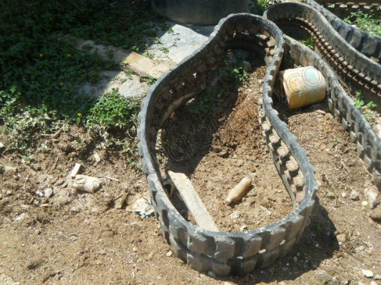 แทร็ครถแบคโฮ สำหรับรถแบคโฮ ยี่ห้อ KOMATSU PC20,PC30 (มีข้างเดียว)