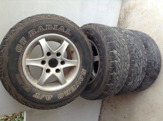 แม็กพร้อมยาง ขอบ15 6รู ยางโฟร์วิล