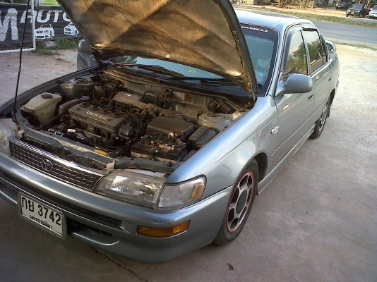 ขายรถAE101พร้อมใช้ ขายตามสภาพ จดปี38 เกียร์ออโต้ กุนแจรีโมท กระจกไฟฟ้า ข้างผับเก็บได้