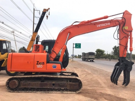 ขายรถแบคโฮ HITACHI ZX120 พร้อมหัวคีบไม้ คอนโทรลสั้น รถนอกนำเข้าจากญี่ปุ่น สภาพสวยพร้อมใช้ ขายรถแบคโฮ HITACHI ZX120 พร้อมหัวคีบไม้ คอนโทรลสั้น รถนอกนำเข้าจากญี่ปุ่น สภาพสวยพร้อมใช้
