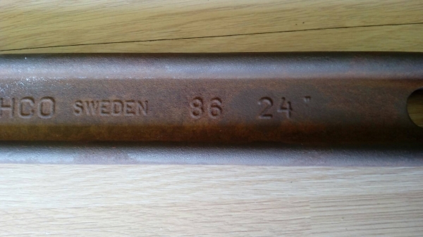 ขายประแจเลื่อนBAHCO 24" MADE IN SWEDEN.ใหม่เก่าเก็บ