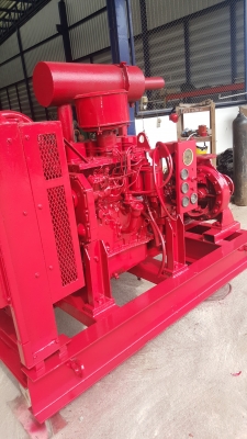 ขายปั๊มน้ำเครื่องยนต์แรงดันสูงใช้สำหรับดับเพลิง ราคา80,000 บาท