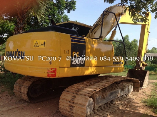 ขายรถแบคโฮ KOMATSU PC200-7 (ไมล์น้อยกว่า 6,000ชม.)