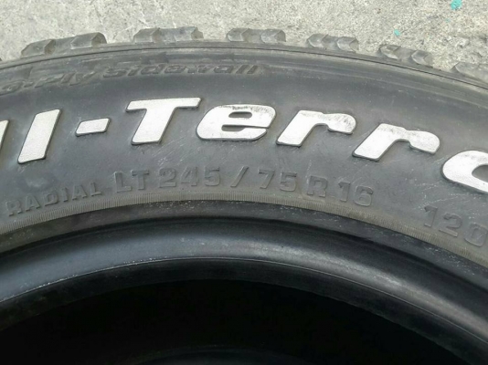 BF All USA. 245-75-16 ปี11 สภาพสวยๆ 1ชุด BF All USA. 245-75-16 ปี11 สภาพสวยๆ 1ชุด