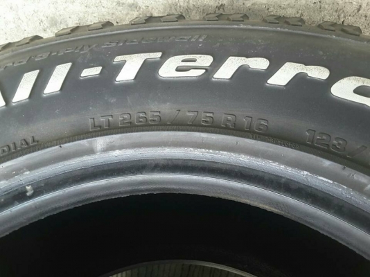 BF All USA. 265-75-16 ปี14 สภาพสวยๆ 1ชุด BF All USA. 265-75-16 ปี14 สภาพสวยๆ 1ชุด