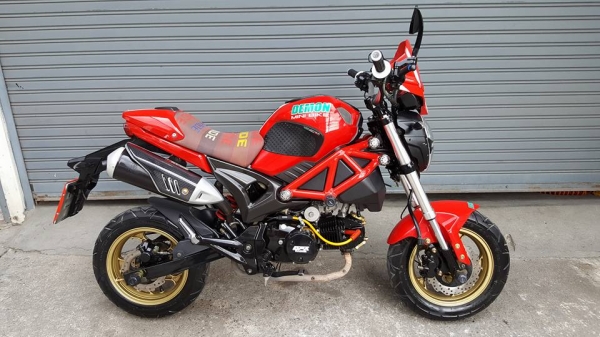 ขออนุญาตขาย DEMON DUCATI JUNIOR 125 วิ่งน้อยมาก 9,XXX KM ของแต่งเพียบทั้งคัน