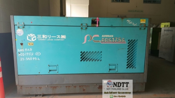 ขายปั้มลม Airman PDS175S ลม 7บาร์ นำเข้าญี่ปุ่น ขายไม่แพงครับ BY NDTT 061-419-4021 ไปป์ครับ