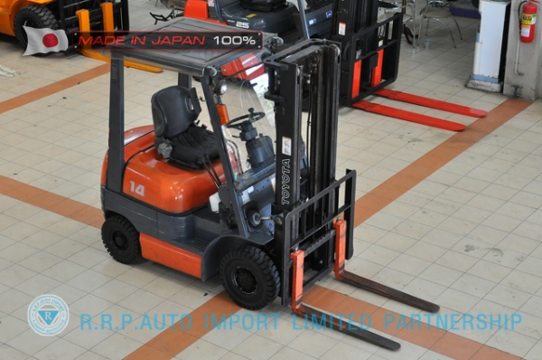 ขายรถโฟล์คลิฟท์มือสอง TOYOTA รุ่น 6FG14-15304 ราคา 155,000 บาท  นำเข้าจากประเทศญี่ปุ่น 100\% ไม่เคยใช้งานในไทย