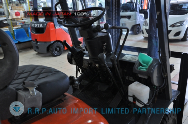 ขายรถโฟล์คลิฟท์มือสอง TOYOTA รุ่น 6FG14-15304 ราคา 155,000 บาท  นำเข้าจากประเทศญี่ปุ่น 100\% ไม่เคยใช้งานในไทย