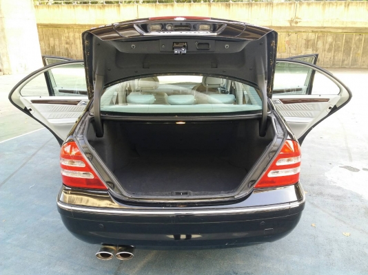 2002 MERCEDES-BENZ C200 KOMPRESSOR W203ELEGANCE 2.0 AT SEDAN ออพชั่นเต็ม ไม่เคยติดแก๊ส