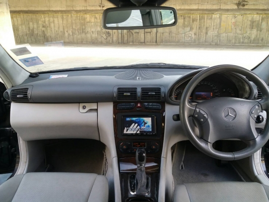 2002 MERCEDES-BENZ C200 KOMPRESSOR W203ELEGANCE 2.0 AT SEDAN ออพชั่นเต็ม ไม่เคยติดแก๊ส