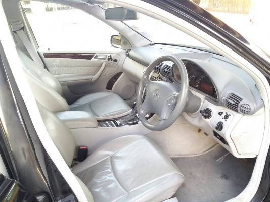 2002 MERCEDES-BENZ C200 KOMPRESSOR W203ELEGANCE 2.0 AT SEDAN ออพชั่นเต็ม ไม่เคยติดแก๊ส