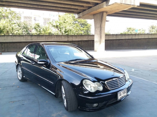 2002 MERCEDES-BENZ C200 KOMPRESSOR W203ELEGANCE 2.0 AT SEDAN ออพชั่นเต็ม ไม่เคยติดแก๊ส