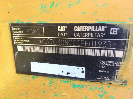 CAT 308CCR ปี 2005 สภาพสวย นำเข้าจากญี่ปุ่น ราคาไม่แพงครับ