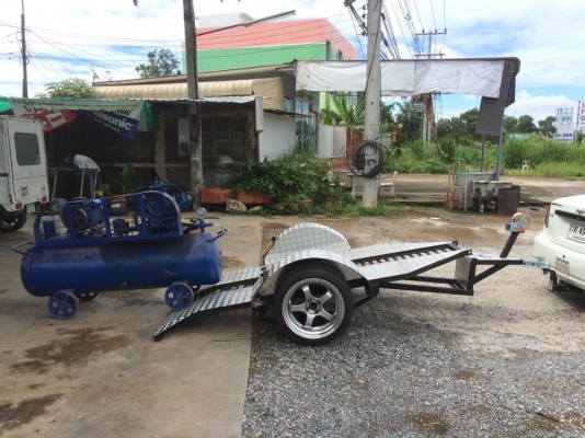 พ่วงบรรทุกมอไซค์ แบบเตี้ย กระดกได้ ขึ้น ลง ง่ายๆ คนเดียว สบายๆ พ่วงบรรทุกมอไซค์ แบบเตี้ย กระดกได้ ขึ้น ลง ง่ายๆ คนเดียว สบายๆ