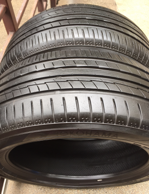 ยางคู่ Yokohama 225 50 17 ปลายปี15 ดอกเต็ม ไม่มีปะ ราคาไม่แพง