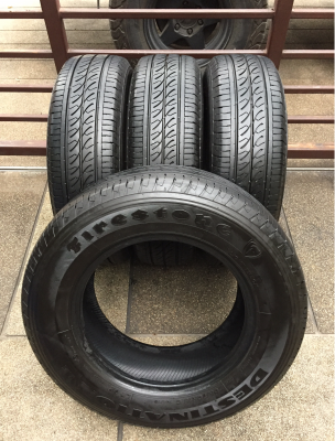 ยาง Firestone 205 70 15 กลางปี16 ดอกเต็ม เนื้อนิ่ม ใช้ยาว ราคาไม่แพง