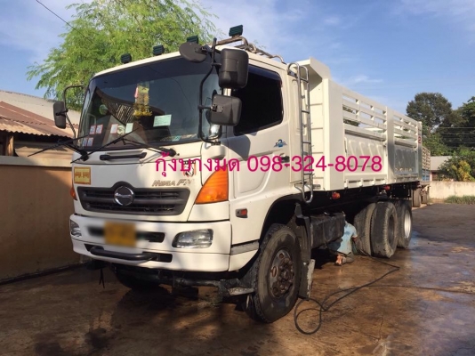 ขายรถสิบล้อดัมพ์ Hino เครื่อง 320 แรง ปี 46 ดัมพ์สามมิตร มีระบบลากพ่วง ยางใหม่ แอร์ ทะเบียนพร้อม ขายรถสิบล้อดัมพ์ Hino เครื่อง 320 แรง ปี 46 ดัมพ์สามมิตร มีระบบลากพ่วง ยางใหม่ แอร์ ทะเบียนพร้อม