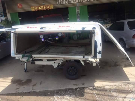 หลังคา แครี่บอย วีโก้ หัวเดี่ยว สภาพดี เปิดได้สามด้าน มีไฟ มีโช้คอัพ ราคาถูกๆ 4,000 บาท ดูของพระรามสอง 083 5996979