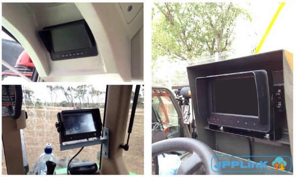 ชุดกล้องพร้อมจอ ติดตั้งเพื่อความปลอดภัยและง่ายต่อการขับปฏิบัติงาน ติดตั้งได้ทั้งบนรถเกี่ยว รถไถ รถแบ็คโฮ รถบรรทุก