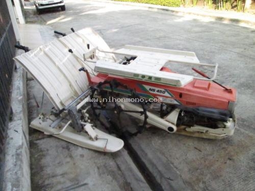 ขาย!! รถปลูกข้าวดำนาเดินตาม ใช้เครื่องเบนซินปลูก4แถว  KUBOTA  NS450 รหัสสินค้า 14001582  โทร 081-8283376