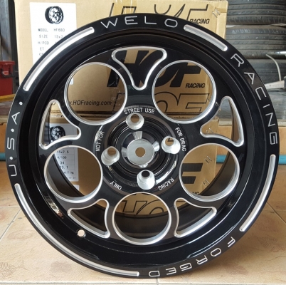 ล้อใหม่ขอบ15 ลูกโม่ 4รู100 กว้าง7.5พร้อมยางใหม่