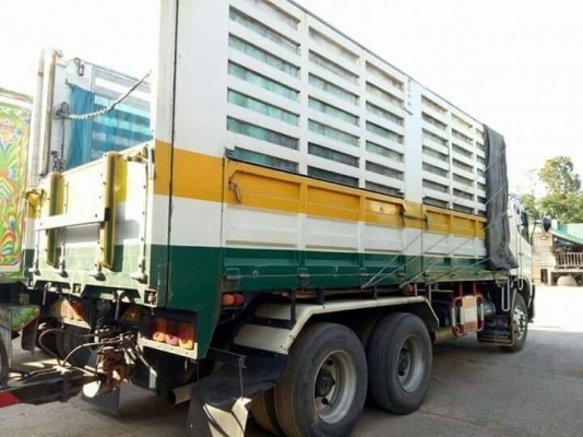 ขายรถพ่วง ฮีโน่ คิวดีอาร์344 รถปี54 ดั้มแม่-ลูก3เพลา