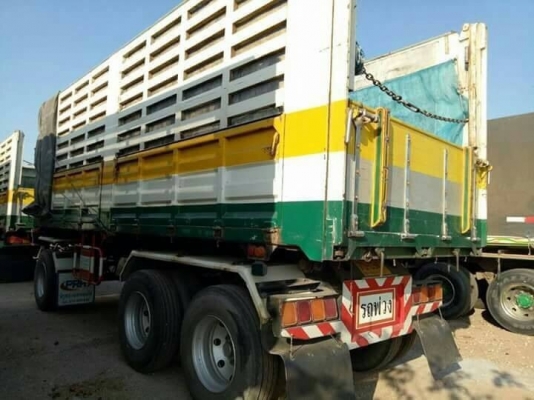 ขายรถพ่วง ฮีโน่ คิวดีอาร์344 รถปี54 ดั้มแม่-ลูก3เพลา