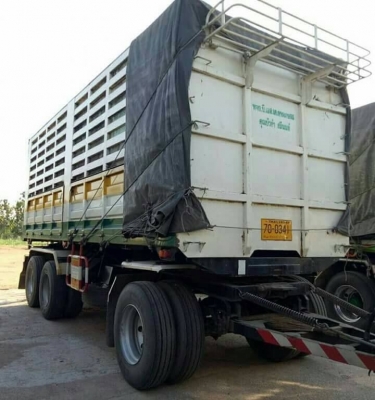 ขายรถพ่วง ฮีโน่ คิวดีอาร์344 รถปี54 ดั้มแม่-ลูก3เพลา