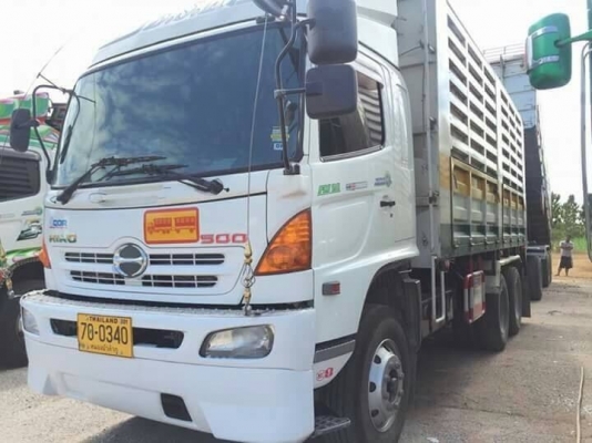 ขายรถพ่วง ฮีโน่ คิวดีอาร์344 รถปี54 ดั้มแม่-ลูก3เพลา