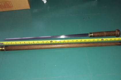 ขายไม้ตะพดมีดดาบยาว37"สวยงาม