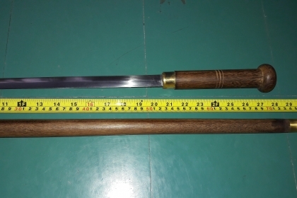 ขายไม้ตะพดมีดดาบยาว37"สวยงาม