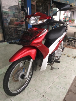 Honda Wave110i สีขาวแดง รถปี54 เครื่องดีพร้อมใช้งานครับ
