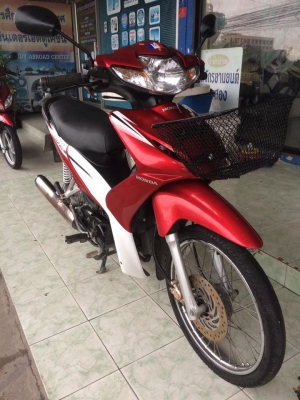 Honda Wave110i สีขาวแดง รถปี54 เครื่องดีพร้อมใช้งานครับ