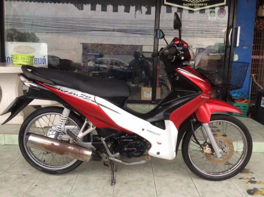 Honda Wave110i สีขาวแดง รถปี54 เครื่องดีพร้อมใช้งานครับ