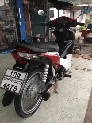 Honda Wave110i สีขาวแดง รถปี54 เครื่องดีพร้อมใช้งานครับ